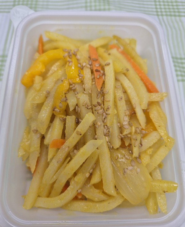 카레감자채볶음