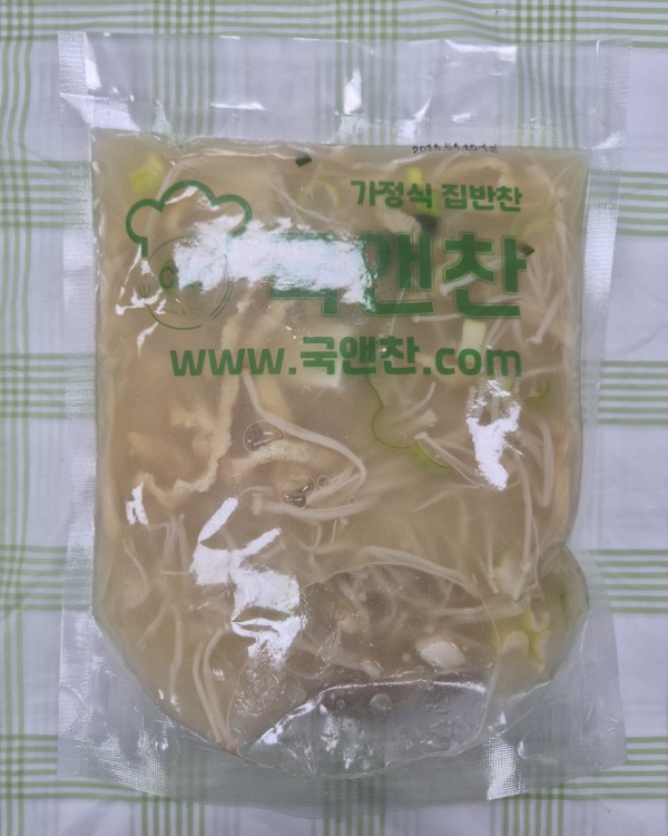 유부팽이버섯된장국