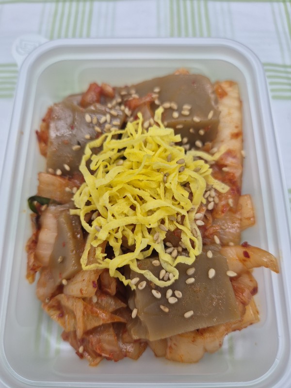 도토리묵김치무침